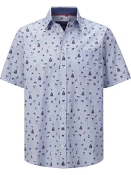 BABISTA Kurzarmhemd Style BELVANO blau/hellblau
