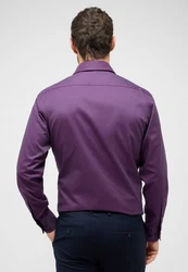 Eterna Langarmhemd MODERN FIT EASY IRON Lila/Fliederfarben/Rosa