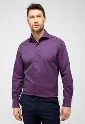 Eterna Langarmhemd MODERN FIT EASY IRON Lila/Fliederfarben/Rosa