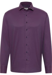 Eterna Langarmhemd MODERN FIT EASY IRON Lila/Fliederfarben/Rosa