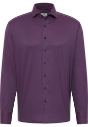 Eterna Langarmhemd MODERN FIT EASY IRON Lila/Fliederfarben/Rosa
