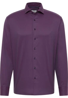 Eterna Langarmhemd MODERN FIT EASY IRON Lila/Fliederfarben/Rosa