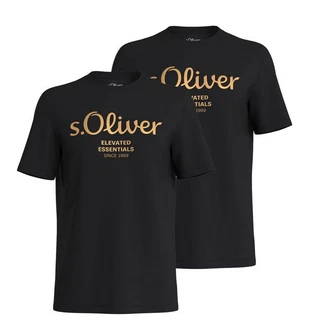 s.Oliver T-Shirt Casual im 2er Pack Silber/Grau