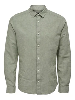 ONLY & SONS Langarmhemd Caiden Dunkelgrün/Grün/Khaki/Hellgrün