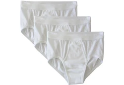HERMKO Slip mit Eingriff 3er Pack (3240) Creme/Weiß/Braun