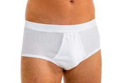 HERMKO Slip mit Eingriff 3er Pack (3240) Creme/Weiß/Braun