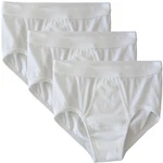 HERMKO Slip mit Eingriff 3er Pack (3240) Creme/Weiß/Braun
