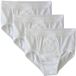 HERMKO Slip mit Eingriff 3er Pack (3240) Creme/Weiß/Braun
