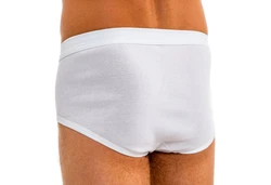 HERMKO Slip mit Eingriff 3er Pack (3240) Dunkelgrün/Grün/Khaki