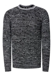 Rusty Neal Strickpullover Dunkelblau/Grau/Hellblau/Weiß