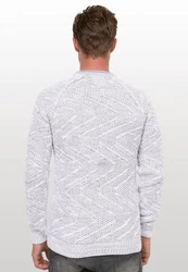 Rusty Neal Strickpullover Weiß/Grau/Creme/Silber