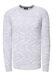 Rusty Neal Strickpullover Weiß/Grau/Creme/Silber