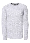 Rusty Neal Strickpullover Weiß/Grau/Creme/Silber