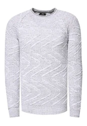 Rusty Neal Strickpullover Weiß/Grau/Creme/Silber