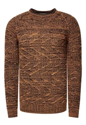 Rusty Neal Strickpullover Braun/Orange/Beige