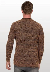 Rusty Neal Strickpullover Braun/Orange/Beige