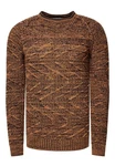 Rusty Neal Strickpullover Braun/Orange/Beige