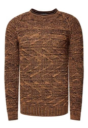 Rusty Neal Strickpullover Braun/Orange/Beige