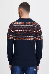 Blend Strickpullover BHNilas Dunkelblau/Hellblau/Blau