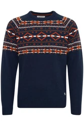 Blend Strickpullover BHNilas Dunkelblau/Hellblau/Blau