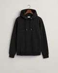 Gant Sweatshirt Regular Tonal Shield Hoodie Schwarz