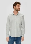 s.Oliver Langarmhemd Businesshemd mit Under-Button-down-Kragen Grau/Khaki/Hellblau/Hellgrau