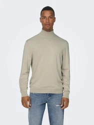 ONLY & SONS Strickpullover Khaki/Beige/Braun