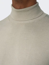 ONLY & SONS Strickpullover Khaki/Beige/Braun