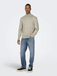 ONLY & SONS Strickpullover Khaki/Beige/Braun