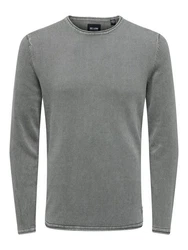 ONLY & SONS Rundhalspullover ONSGarson 22006806 Grau/Dunkelgrau/Hellgrau