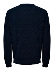 ONLY & SONS Rundhalspullover Kalle (1-tlg) dunkelblau