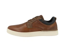 Bullboxer Herren Schnürschuh Sneaker Braun/Beige/Dunkelbraun