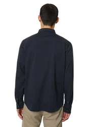 Marc O'Polo Langarmhemd Dunkelblau/Blau/Hellblau