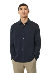 Marc O'Polo Langarmhemd Dunkelblau/Blau/Hellblau