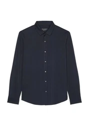 Marc O'Polo Langarmhemd Dunkelblau/Blau/Hellblau