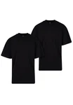 URBAN CLASSICS T-Shirt Urban Classics Herren Tall Tee (2-Pack) Schwarz