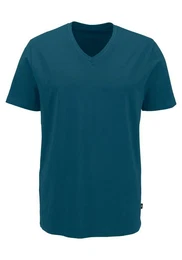 T-Shirt (3-tlg., 3er-Pack) mit V-Ausschnitt, perfekte Passform, aus elastischer Baumwolle