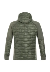 Peak Performance Kurzjacke Helium Down Hybrid Hood Dunkelgrün/Grün