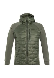 Peak Performance Kurzjacke Helium Down Hybrid Hood Dunkelgrün/Grün