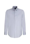 seidensticker Langarmhemd New Kent Regular Fit Hellblau/Dunkelblau/Blau/Grau