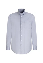 seidensticker Langarmhemd New Kent Regular Fit Hellblau/Dunkelblau/Blau/Grau