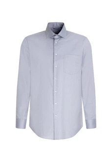 seidensticker Langarmhemd New Kent Regular Fit Hellblau/Dunkelblau/Blau/Grau