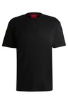 HUGO Kurzarmshirt T-Shirt mit Logo Schwarz