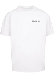 Merchcode T-Shirt Break The Rules Heavy Oversize Tee Weiß/Creme/Dunkelrot/Pastell