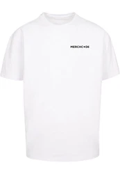 Merchcode T-Shirt Break The Rules Heavy Oversize Tee Weiß/Creme/Dunkelrot/Pastell