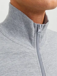 JACK & JONES Sweatjacke JJEPaulos hellgrau