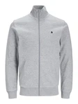 JACK & JONES Sweatjacke JJEPaulos hellgrau