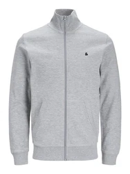 JACK & JONES Sweatjacke JJEPaulos hellgrau