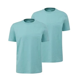 T-Shirt Basic (2-tlg) kurzarm, Rundhals-Ausschnitt, im 2er Pack