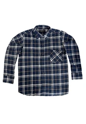 Egomaxx Langarmhemd Kariertes Holzfäller Hemd OHMYS (7146) Blau (7146)